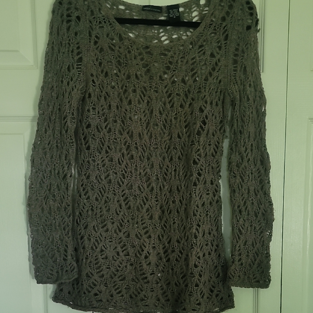 Moda International Taupe Knit Top